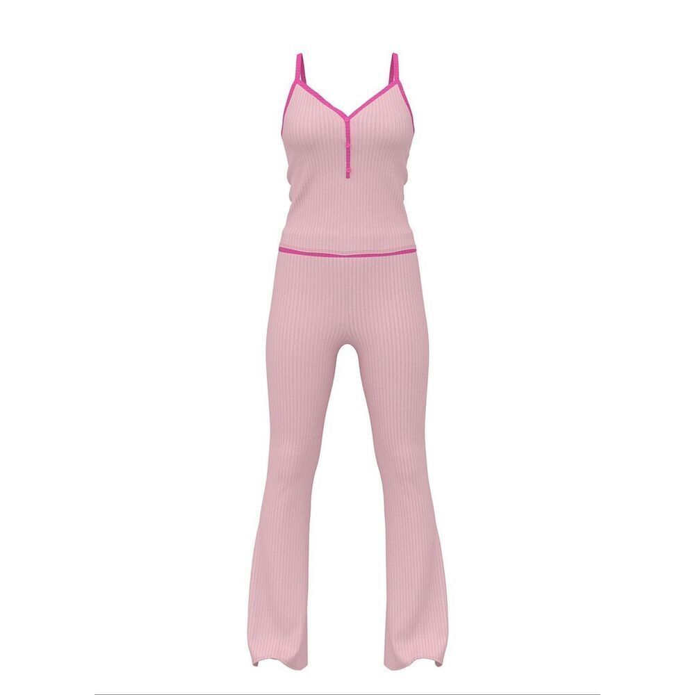 Victorias secret vs pink heavenly pajama set pj’s Sleep cami & pants XL NWT - Picture 3 of 7